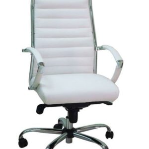 כסא מנהל דגם אור גבוהה לבן